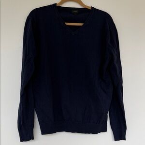 J. Crew Navy V-Neck Sweater for Men